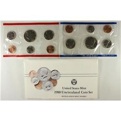 1988 US MINT SET (UNC) P/D (WITH ENVELOPE)