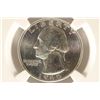 Image 1 : 1960 WASHINGTON SILVER QUARTER NGC MS66