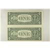 Image 2 : 2-2003-A $1 FRN'S LOW CONSECUTIVE SERIAL 'S UNC