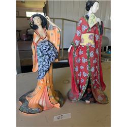 Japanese figurines 12-14 inch high
