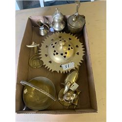 Brass ornaments 8 pieces