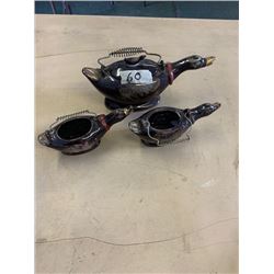 duck kettle brown w/ 2 smaller ducks