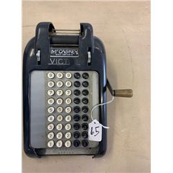 Victoria Mc Caskey adding machine