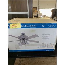 New in the box 52 inch ceiling fan