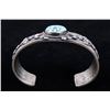Image 10 : Navajo Tufa Cast Kingman Spider Web Turquoise Cuff