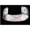 Image 11 : Navajo Tufa Cast Kingman Spider Web Turquoise Cuff