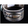 Image 6 : Navajo Tufa Cast Kingman Spider Web Turquoise Cuff