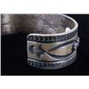 Image 9 : Navajo Tufa Cast Kingman Spider Web Turquoise Cuff