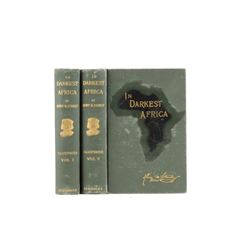 1890 1st Ed In Darkest Africa by Henry M. Stanley