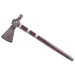 Engraved Silver Inlaid Pipe Tomahawk c. 1770-1810