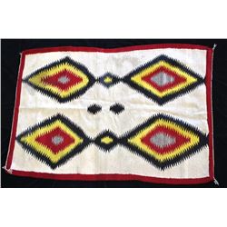 Navajo Crystal Eye Dazzler Trading Post Rug c.1950