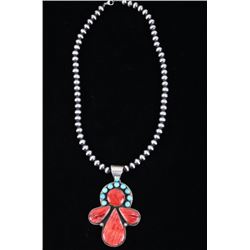 Navajo Yazzie Kingman & Spiny Oyster Necklace