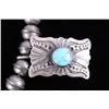 Image 3 : Navajo Kingman Turquoise & Sterling Squash Blossom
