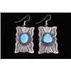 Image 1 : Navajo Sterling & Kingman Turquoise Earrings