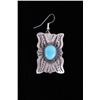 Image 6 : Navajo Sterling & Kingman Turquoise Earrings