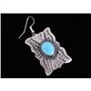 Image 7 : Navajo Sterling & Kingman Turquoise Earrings