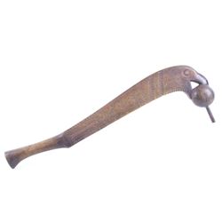 Plains Spike Ball Head Eagle Effigy War Club 19th