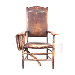 Late 1800s Ford Johnson & Co Fold Out Desk Chair
