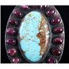 Image 3 : Navajo Kingman Turquoise, Purple Spiny Oyster Ring