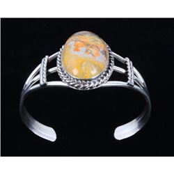 Navajo B. Lee Bumble Bee Jasper & Silver Bracelet