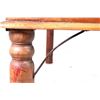 Image 10 : Old English Solid Wood & Wrought Iron Writing Desk