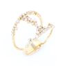 Image 4 : Modern Diamond Millennium Designer 14K Ring