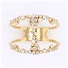 Image 9 : Modern Diamond Millennium Designer 14K Ring