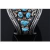 Image 4 : Navajo Kingman Turquoise & Bear Claw Bracelet
