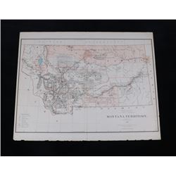 General Land Office Map of Montana Territory 1883