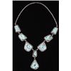 Image 1 : Navajo B. Lee Number 8 Turquoise & Silver Necklace