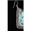 Image 12 : Navajo B. Lee Number 8 Turquoise & Silver Earrings