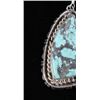 Image 5 : Navajo B. Lee Number 8 Turquoise & Silver Earrings