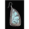 Image 9 : Navajo B. Lee Number 8 Turquoise & Silver Earrings