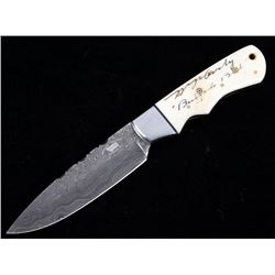 M.T. Knives Buffalo Bill Signature Damascus Knife