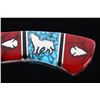 Image 14 : Navajo Yellowhorse Turquoise Custom Wolf Knife