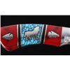 Image 7 : Navajo Yellowhorse Turquoise Custom Wolf Knife