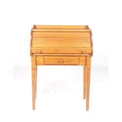 Quarter Sawn Oak Roll-Top Writing Desk