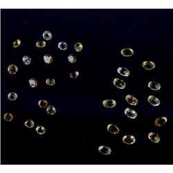 17 Carats of Loose Oval & Round Citrine Gemstones