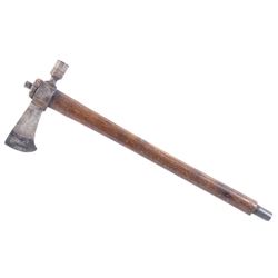 Eastern Indian Pipe Tomahawk w/ Barrel Bowl 1800-