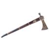 Image 11 : Eastern Indian Pipe Tomahawk w/ Brass Inlay 19th C