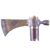 Image 2 : Eastern Indian Pipe Tomahawk w/ Brass Inlay 19th C
