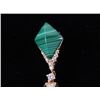 Image 4 : Great Gatsby Malachite & Onyx Diamond Earrings