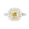 Image 10 : RARE VVS2 Fancy Yellow Diamond 2.02ct in 18K Ring