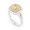 Image 1 : RARE VVS2 Fancy Yellow Diamond 2.02ct in 18K Ring