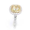 Image 4 : RARE VVS2 Fancy Yellow Diamond 2.02ct in 18K Ring