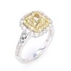 Image 5 : RARE VVS2 Fancy Yellow Diamond 2.02ct in 18K Ring