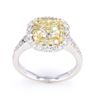 Image 6 : RARE VVS2 Fancy Yellow Diamond 2.02ct in 18K Ring