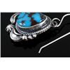 Image 11 : Navajo Egyptian Turquoise & Sterling Earrings