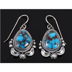 Navajo Egyptian Turquoise & Sterling Earrings