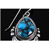 Image 4 : Navajo Egyptian Turquoise & Sterling Earrings